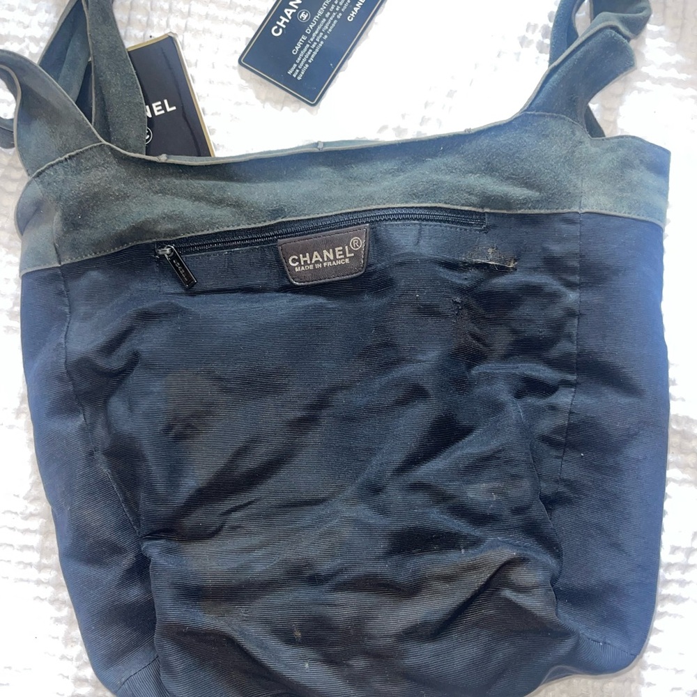 1990s Chanel Black Quilted Shoulder boho Bag - Picture 3 of 4